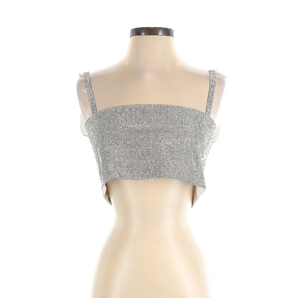 12th Tribe bedazzled crop top, size M/L